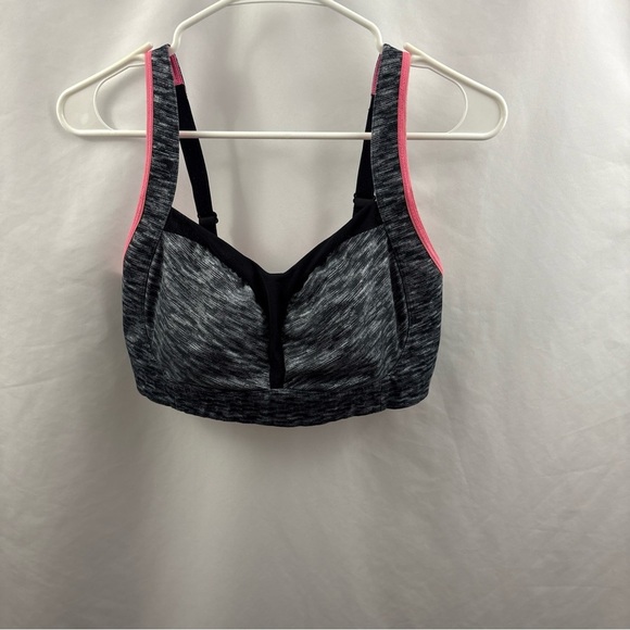 Lululemon Athletics Sports Bra 36DD Gray Padded Back Closure Wireless - Picture 2 of 10